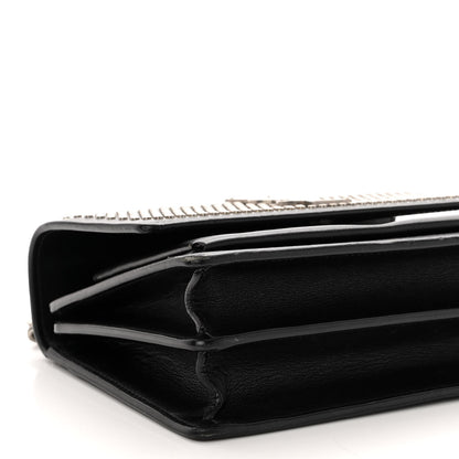 Saint Laurent Calfskin Studded Small Monogram Sunset Black 9 of 12