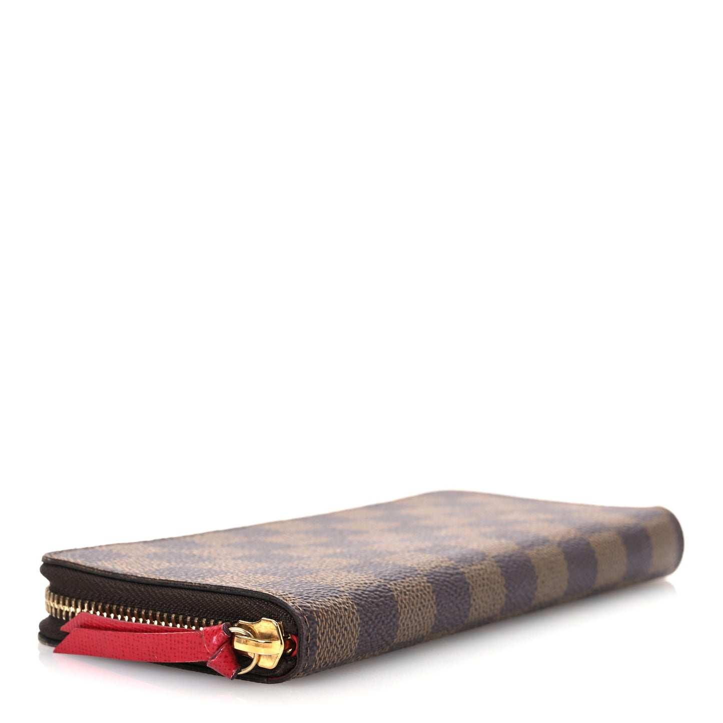 Damier Ebene Clemence Wallet Cherry