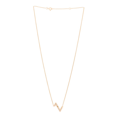 Louis Vuitton 18K Pink Gold LV Volt Upside Down Pendant Necklace 2 of 4