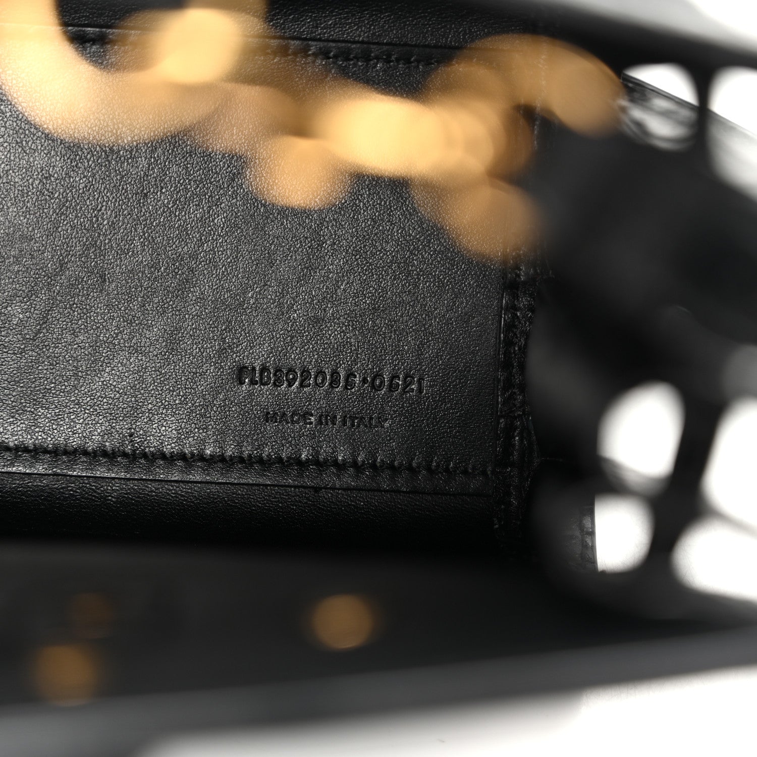 Saint Laurent Calfskin Crocodile Embossed Nano Sac De Jour Black 7 of 10