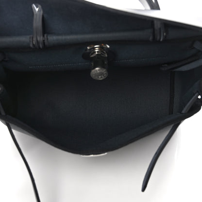Hermes Military Toile Vache Hunter Herbag Zip PM 31 Black Vert Rousseau 6 of 11