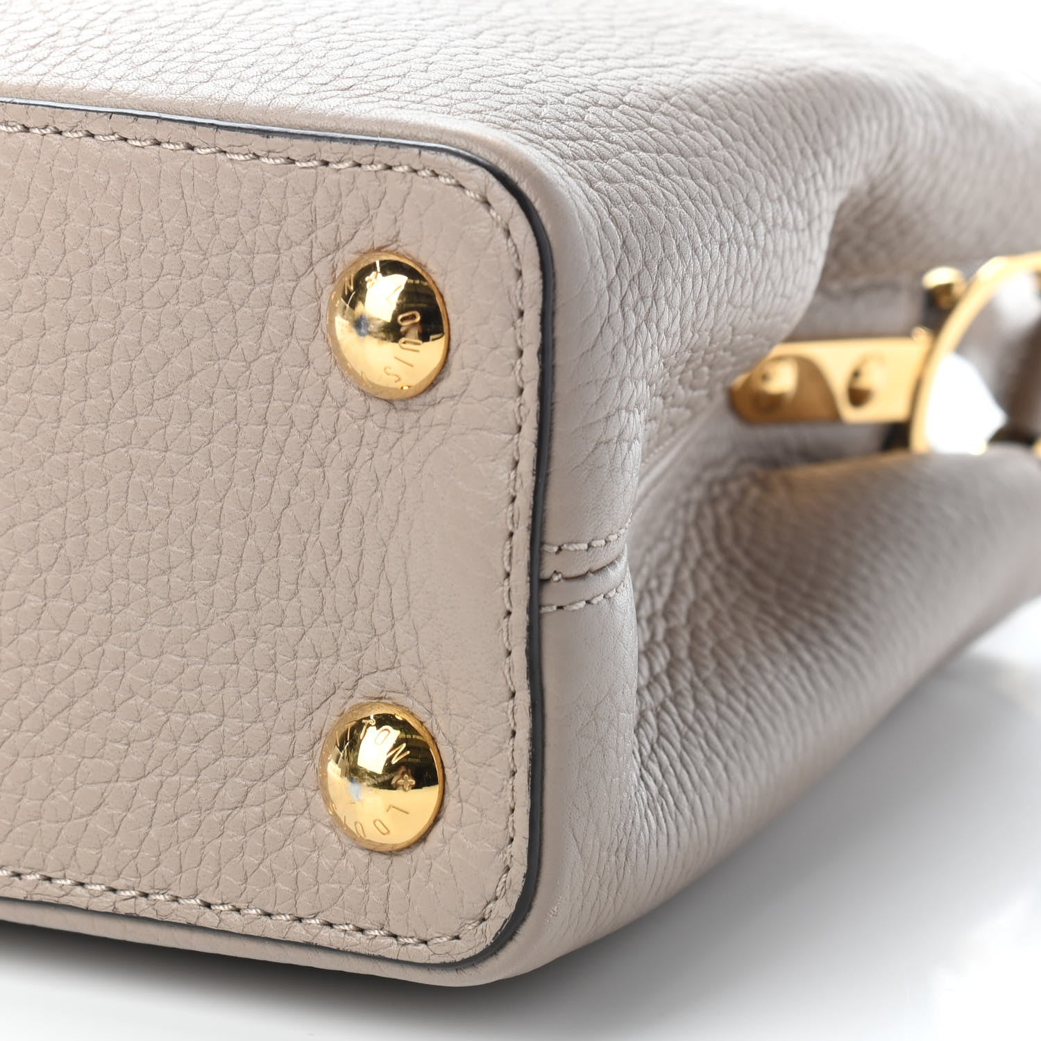 Louis Vuitton Taurillon Capucines BB Galet 8 of 8