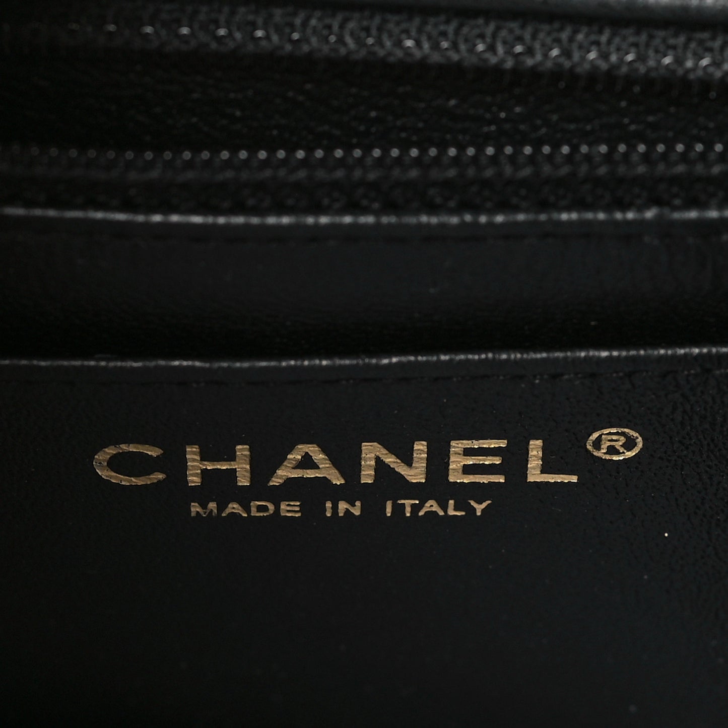 Lambskin Quilted Mini Rectangular Flap Black