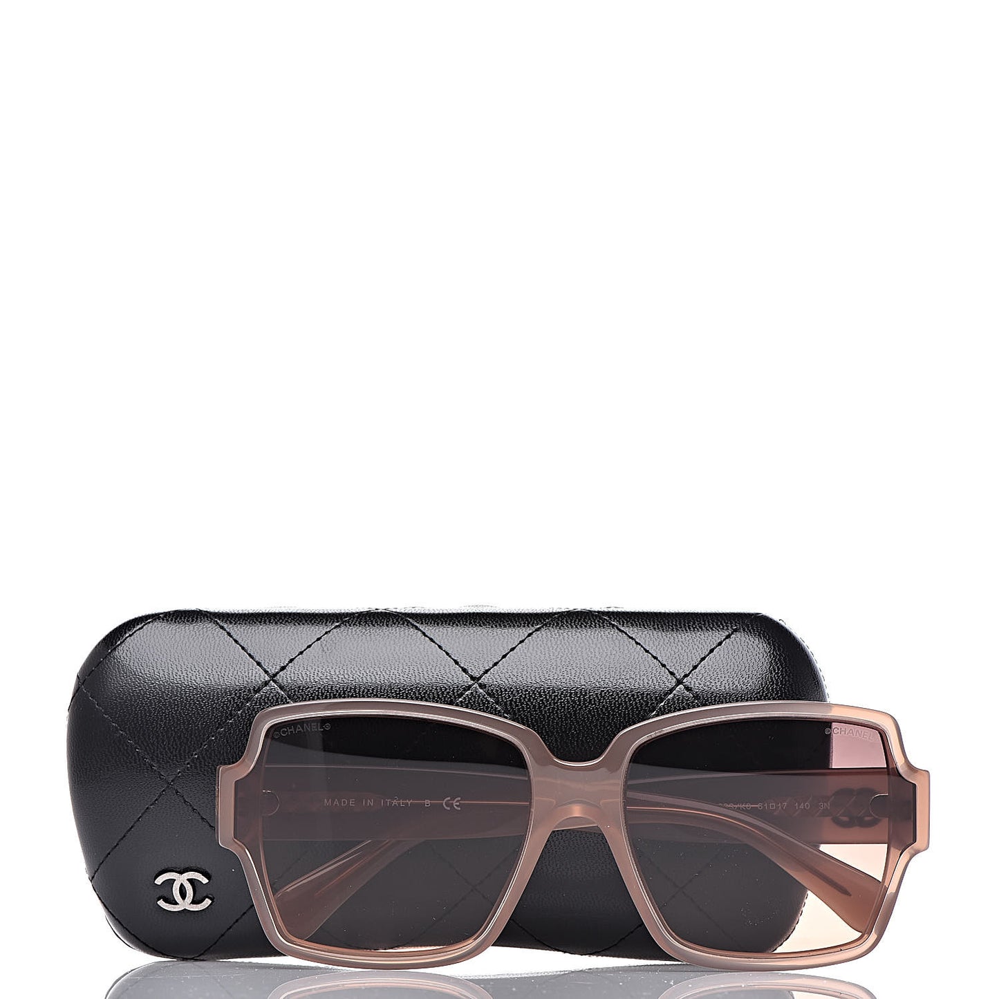 CC Squared Quilted Sunglasses 5385 Light Pink