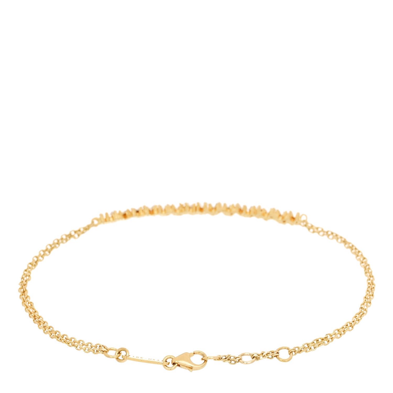 Suzanne Kalan 18K Yellow Gold Diamond Classic Bar Bracelet 2 of 4