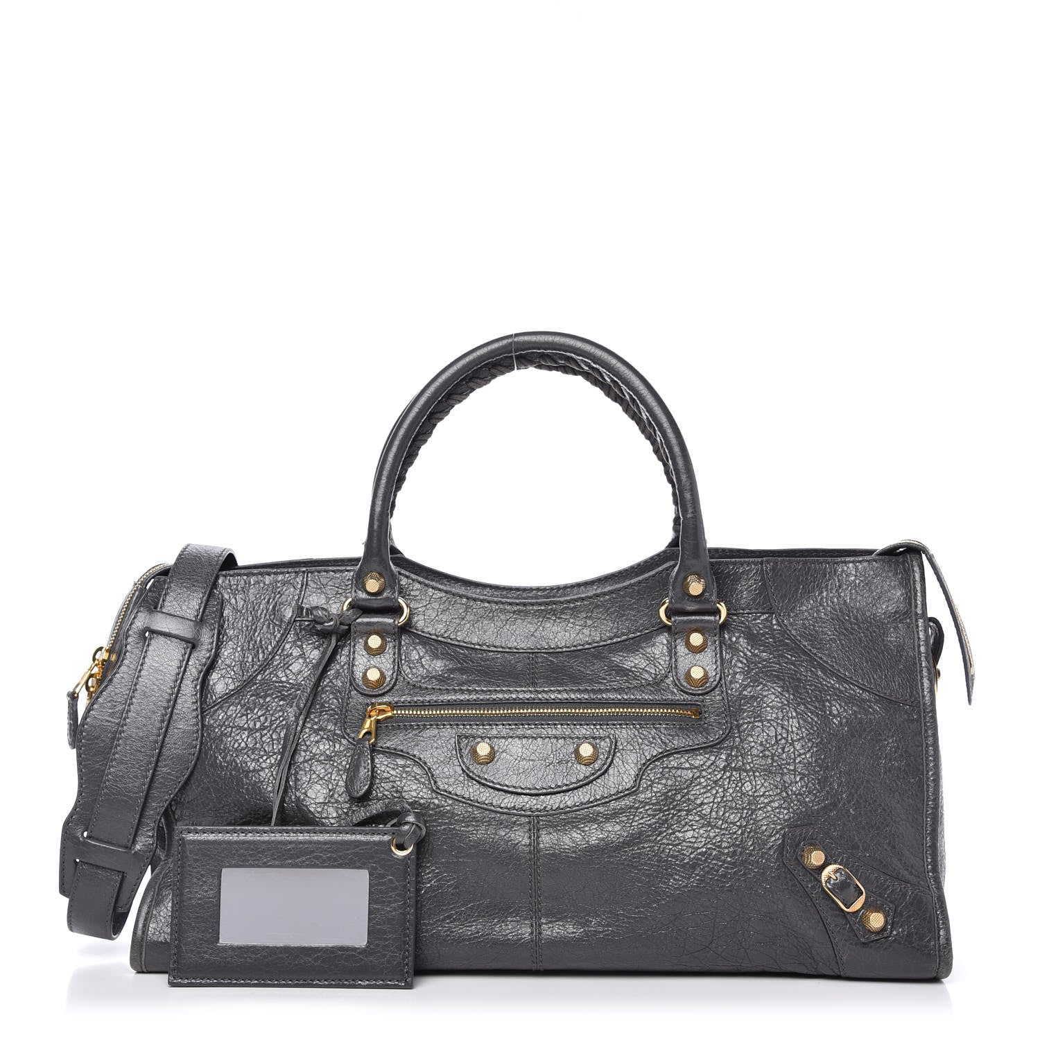 Balenciaga Agneau Giant 12 Gold Hardware Part Time Gris Fossile 1 of 9