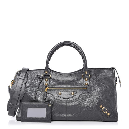 Balenciaga Agneau Giant 12 Gold Hardware Part Time Gris Fossile 1 of 9