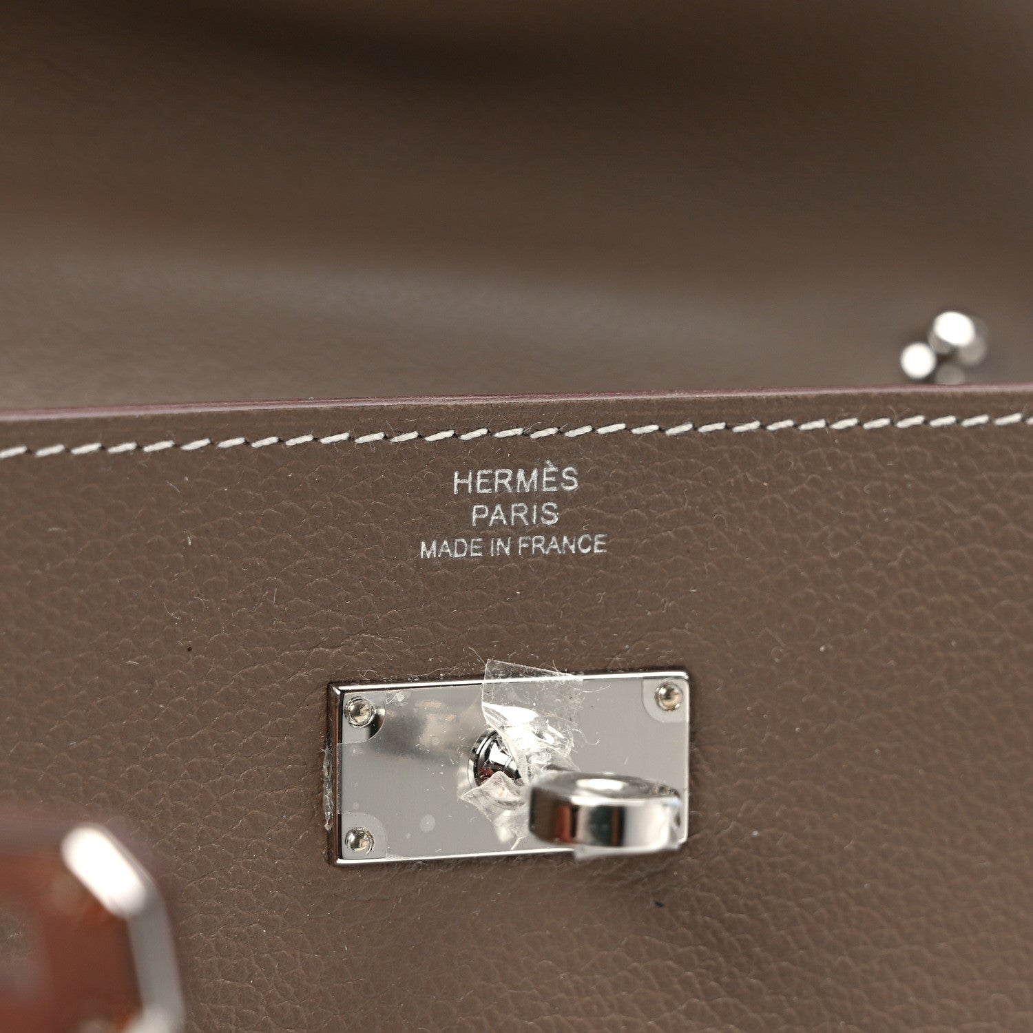 Hermes Evercolor Kelly Wallet To Go Etoupe 6 of 9
