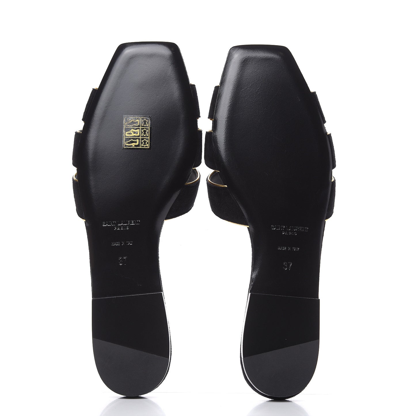 Suede Tribute 05 Slide Sandals 37 Black