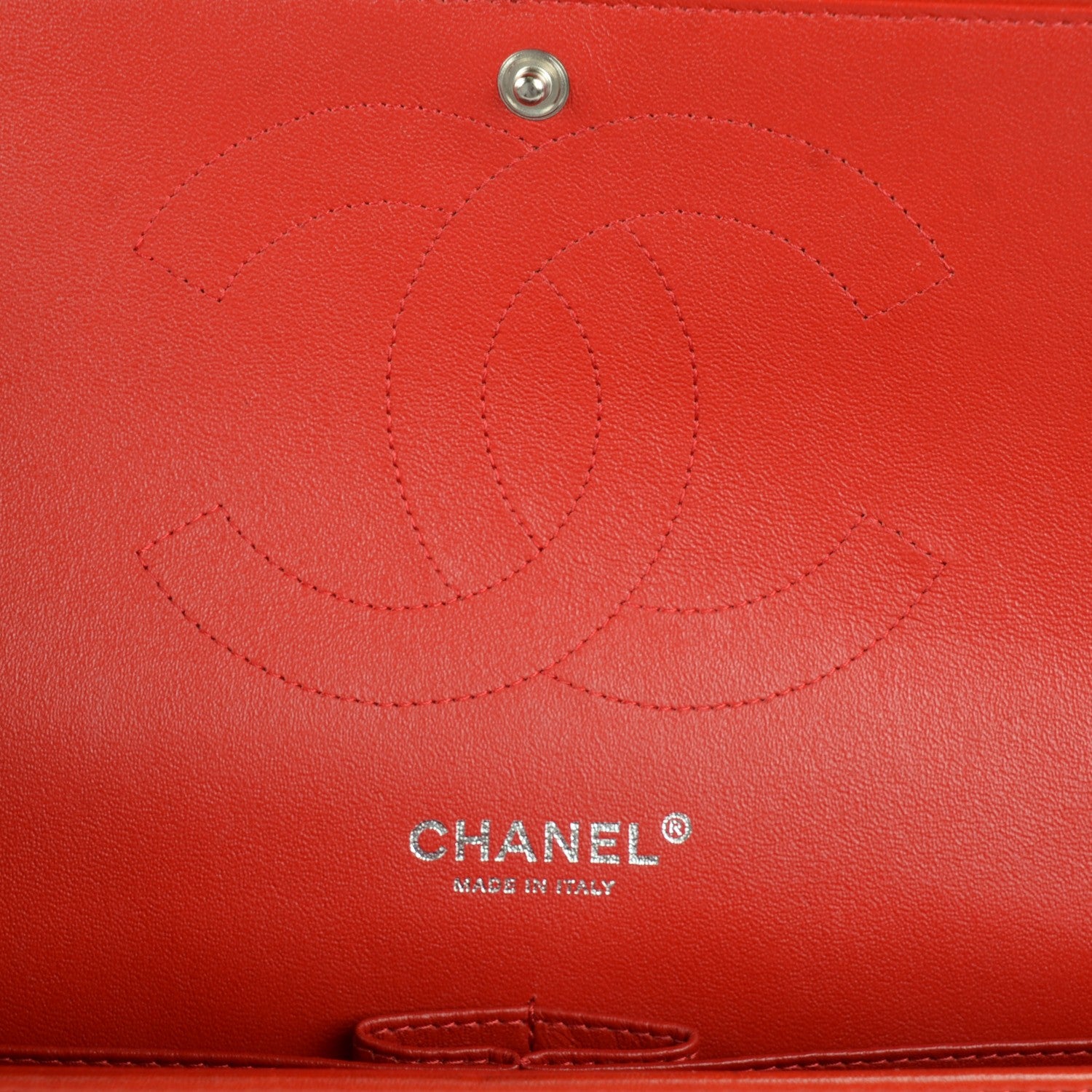 Chanel Lambskin Quilted Jumbo Double Flap Red 6 of 10