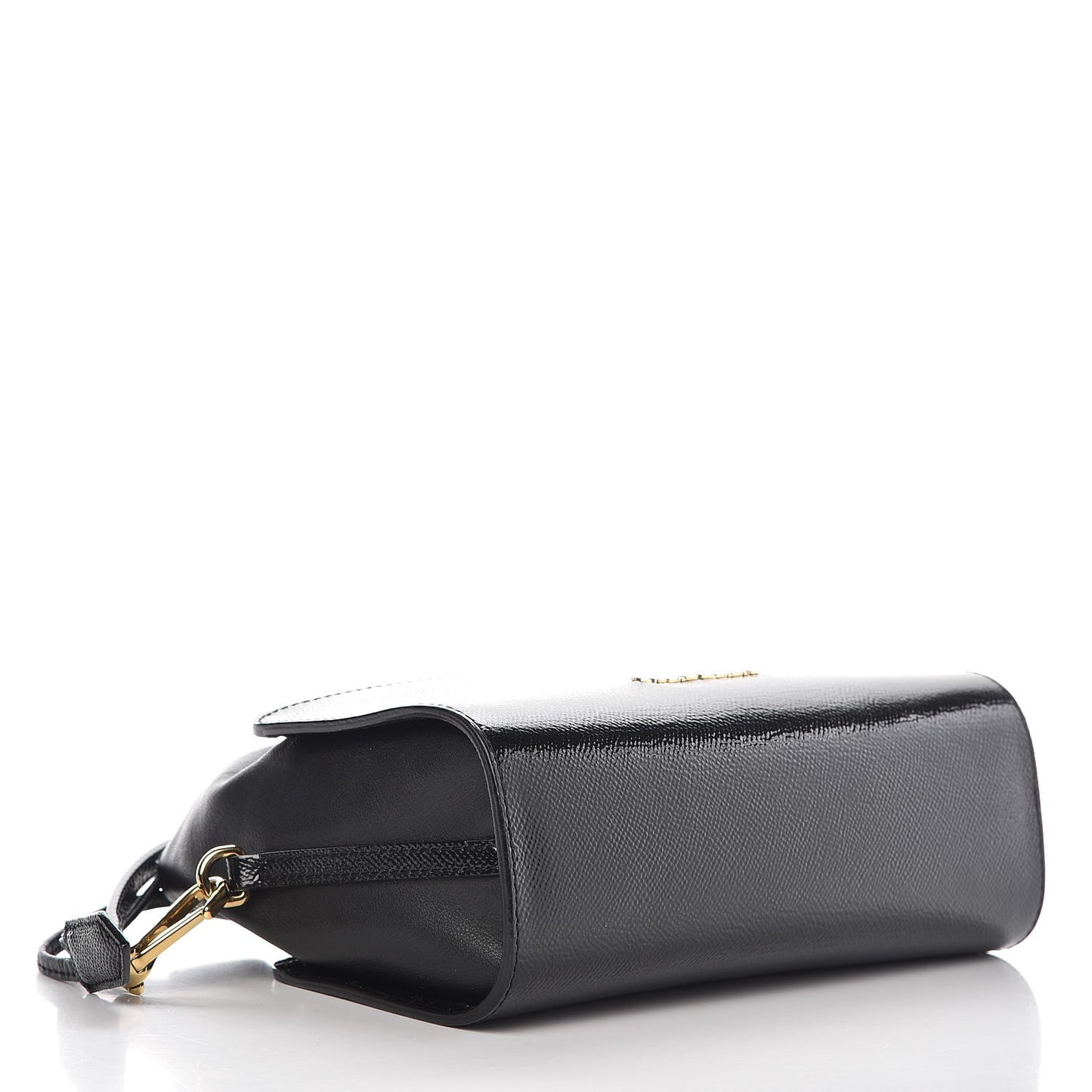 Patent Grained Calfskin Little Crush Black