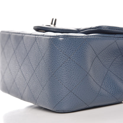 Chanel Caviar Quilted Mini Square Flap Blue 6 of 10