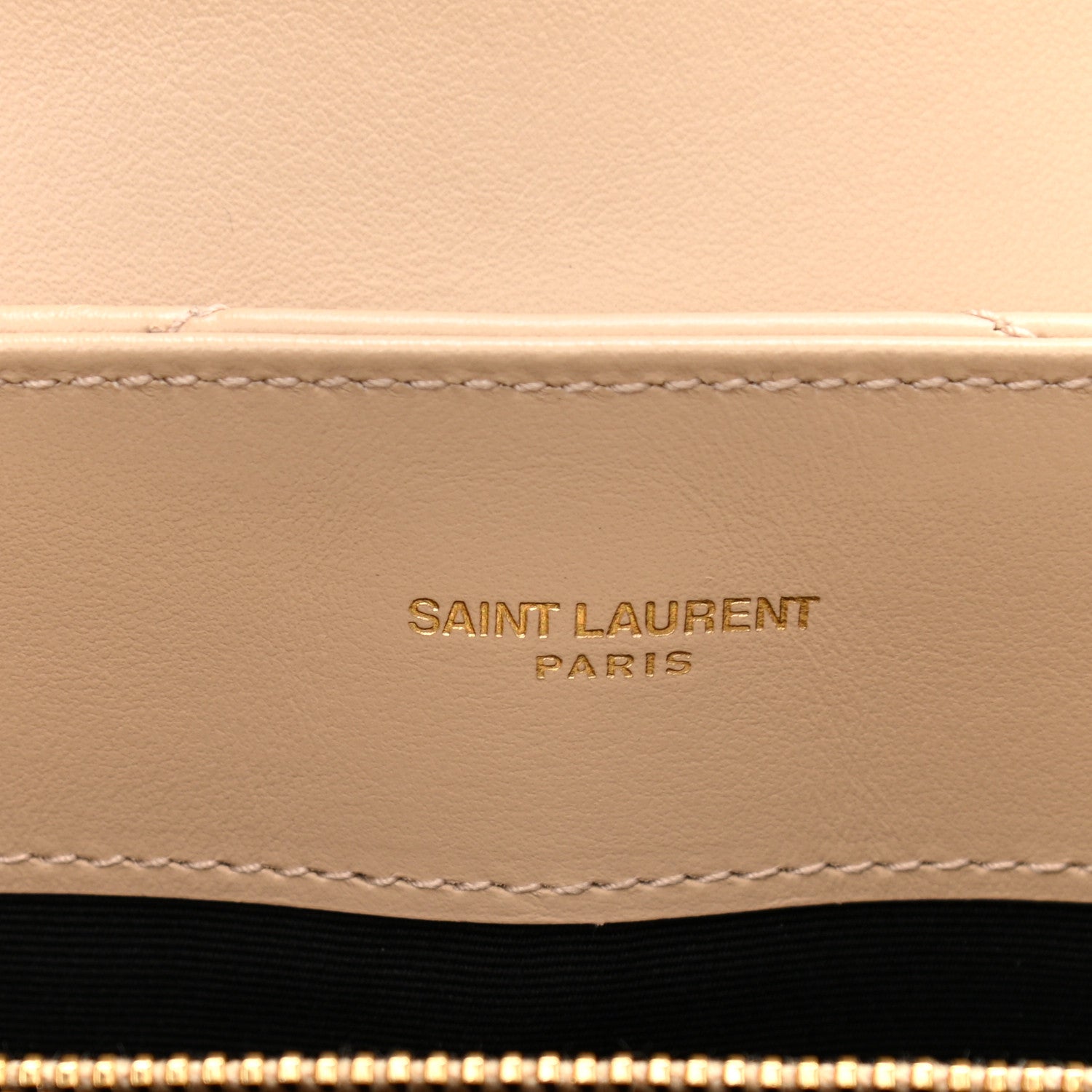 Saint Laurent Calfskin Y Quilted Monogram Medium Loulou Chain Satchel Dark Beige 6 of 12