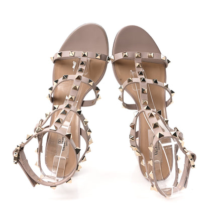 Valentino Garavani Calfskin Rockstud 60mm City Sandals 38 Poudre 2 of 8