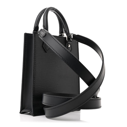 Louis Vuitton Epi Petit Sac Plat Black 3 of 9