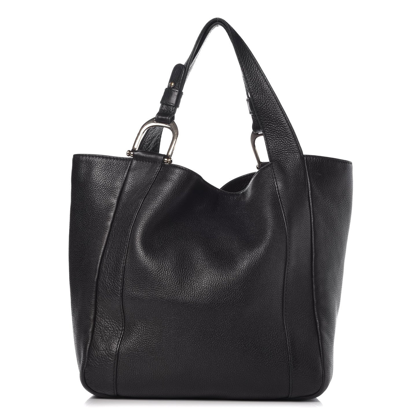 Pebbled Calfskin Greenwich Tote Black