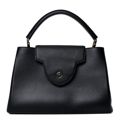 Louis Vuitton Taurillon Capucines GM Black 2 of 12