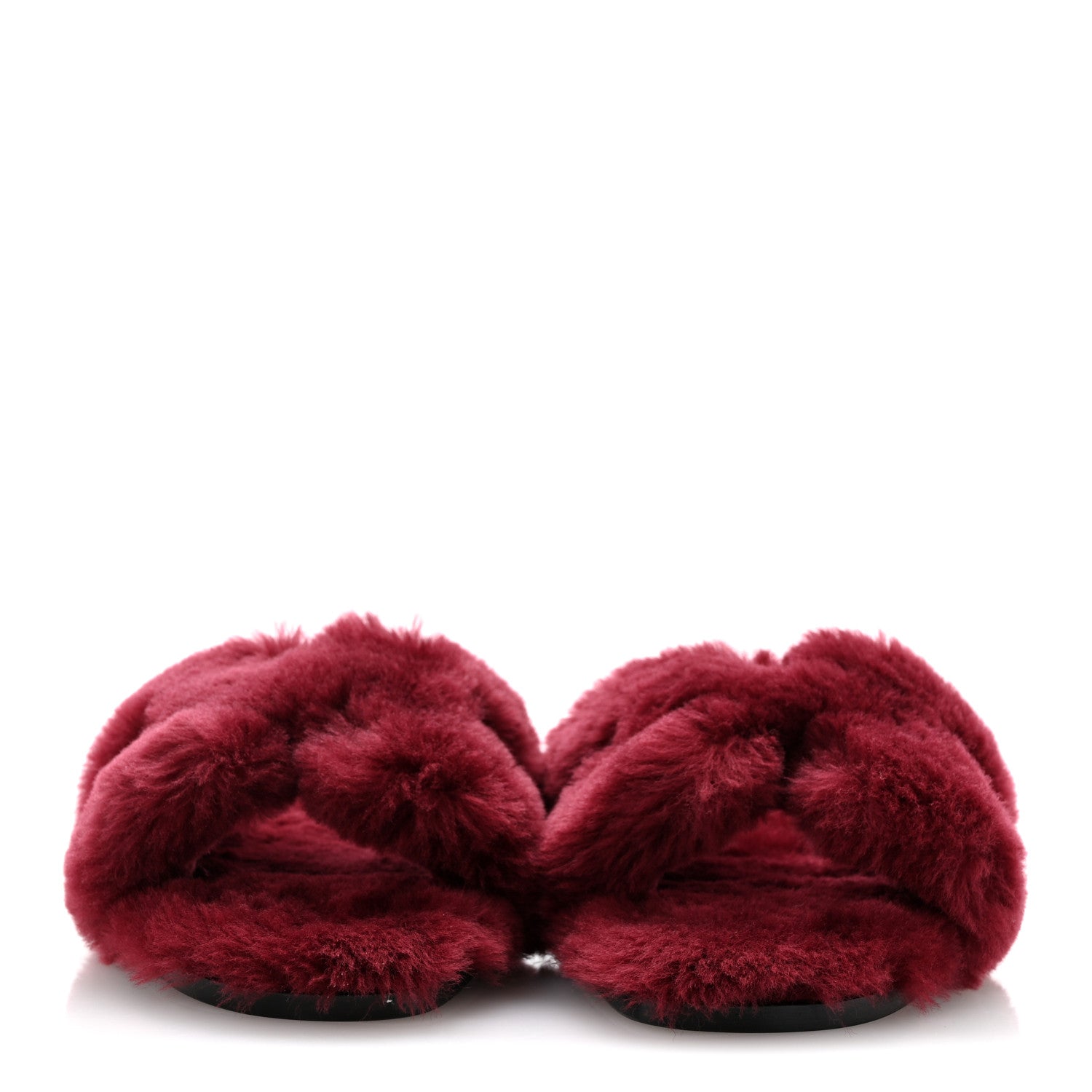 Hermes Woolskin Oran Sandals 39 Rouge H 3 of 9