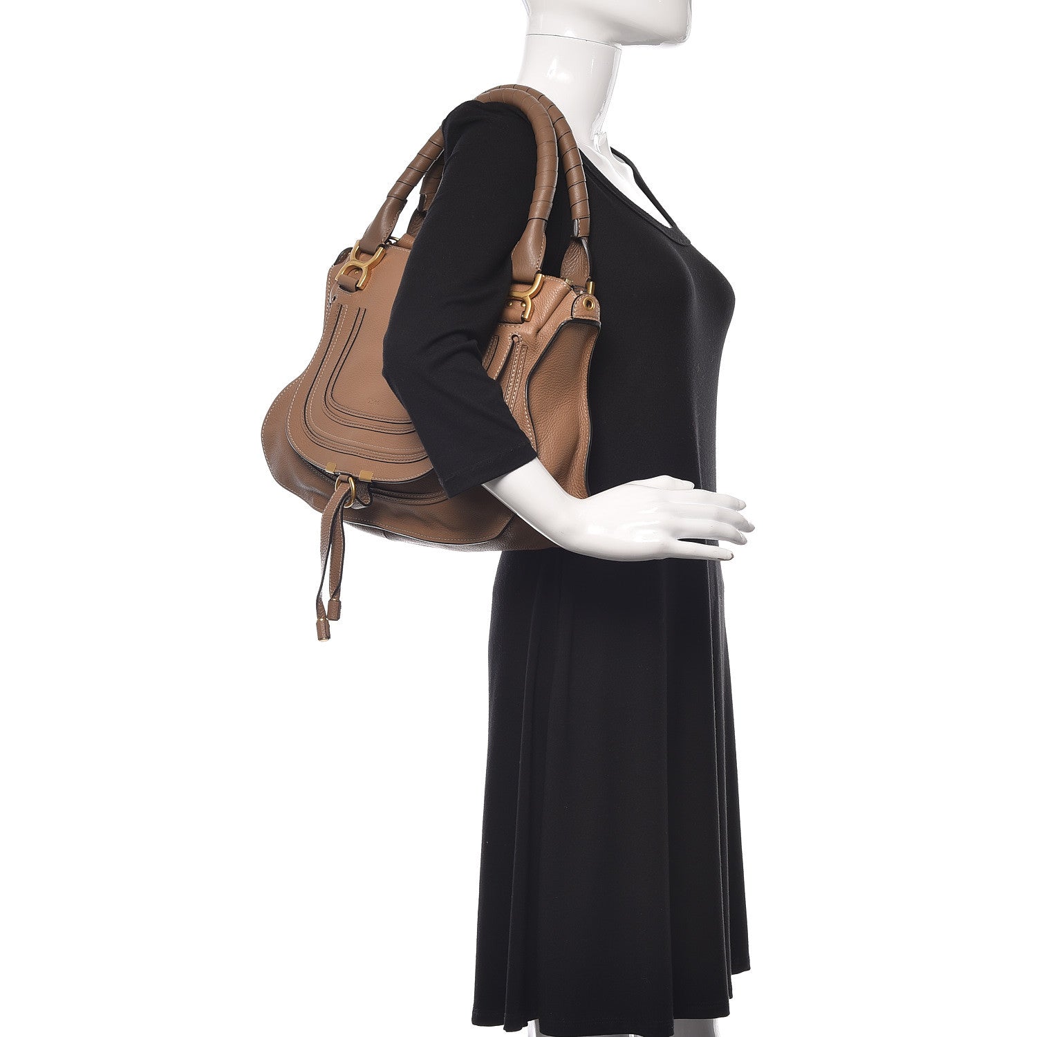 Chloe Calfskin Medium Marcie Satchel Nut 2 of 11