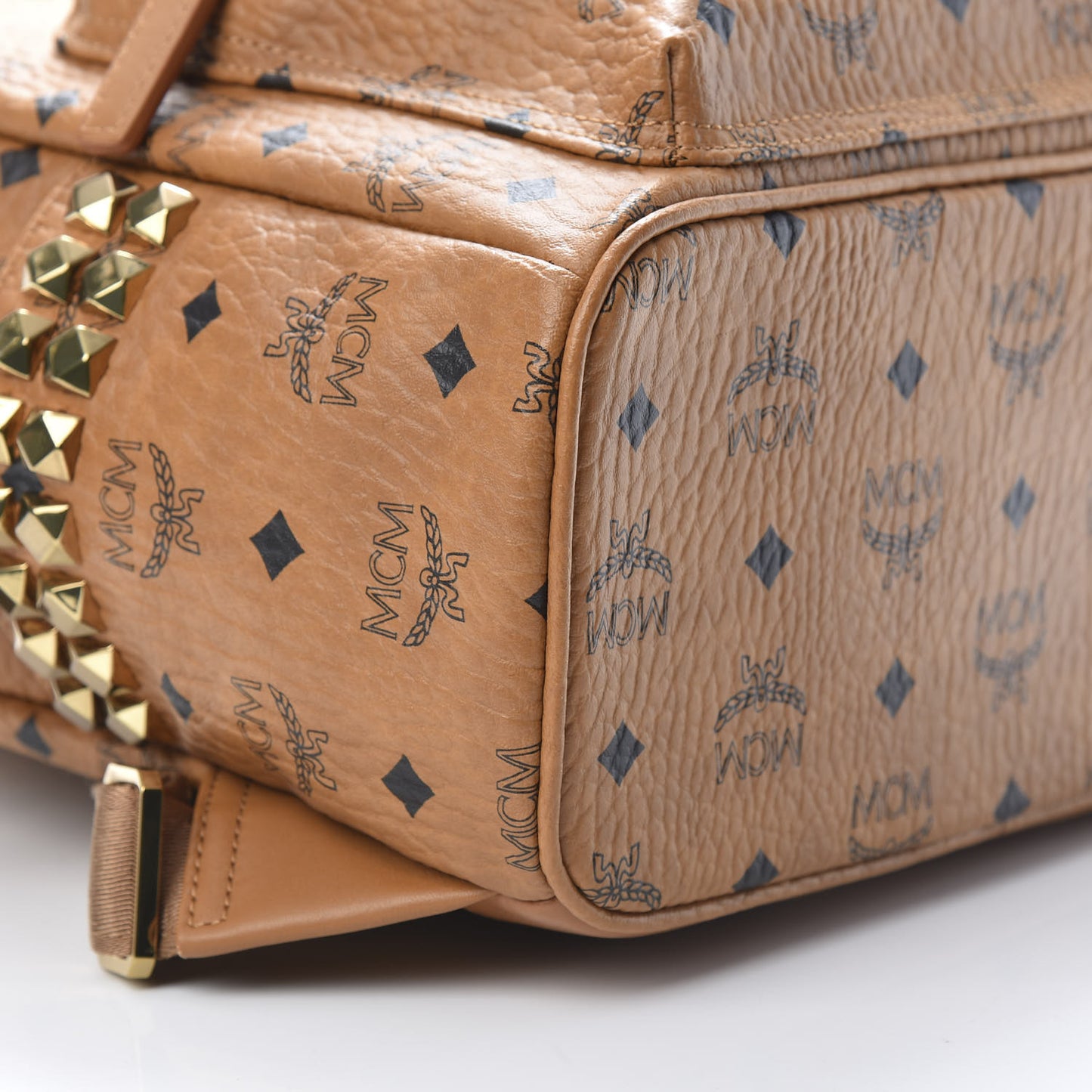 Visetos Small Side Stud Stark Backpack Cognac