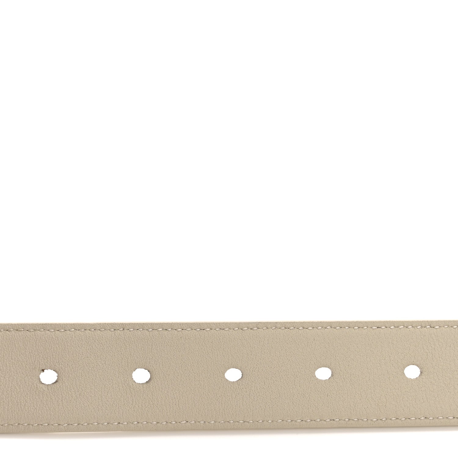 Saint Laurent Smooth Calfskin Monogram Square Buckle Belt 80 32 Crema Soft 4 of 8