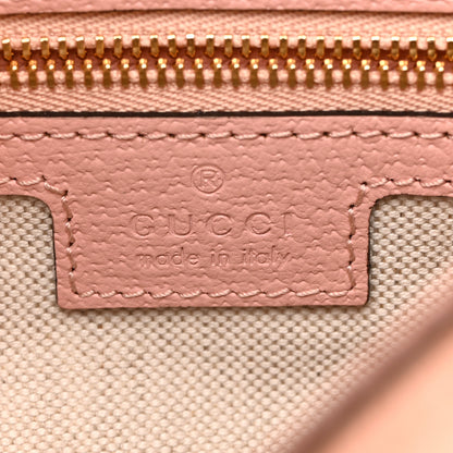 Gucci GG Supreme Monogram Textured Calfskin Web Super Mini Ophidia Shoulder Bag Pink 6 of 10
