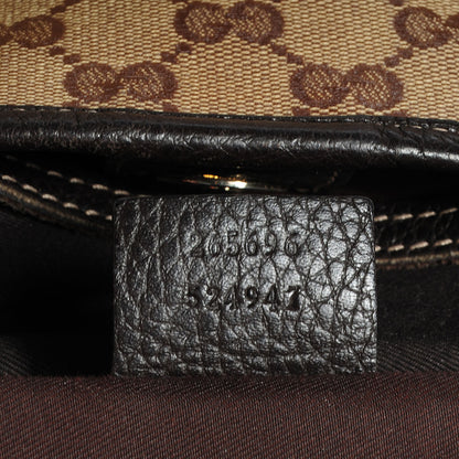 Gucci Crystal Monogram Large Joy Tote Beige Ebony Testa di Moro 7 of 7
