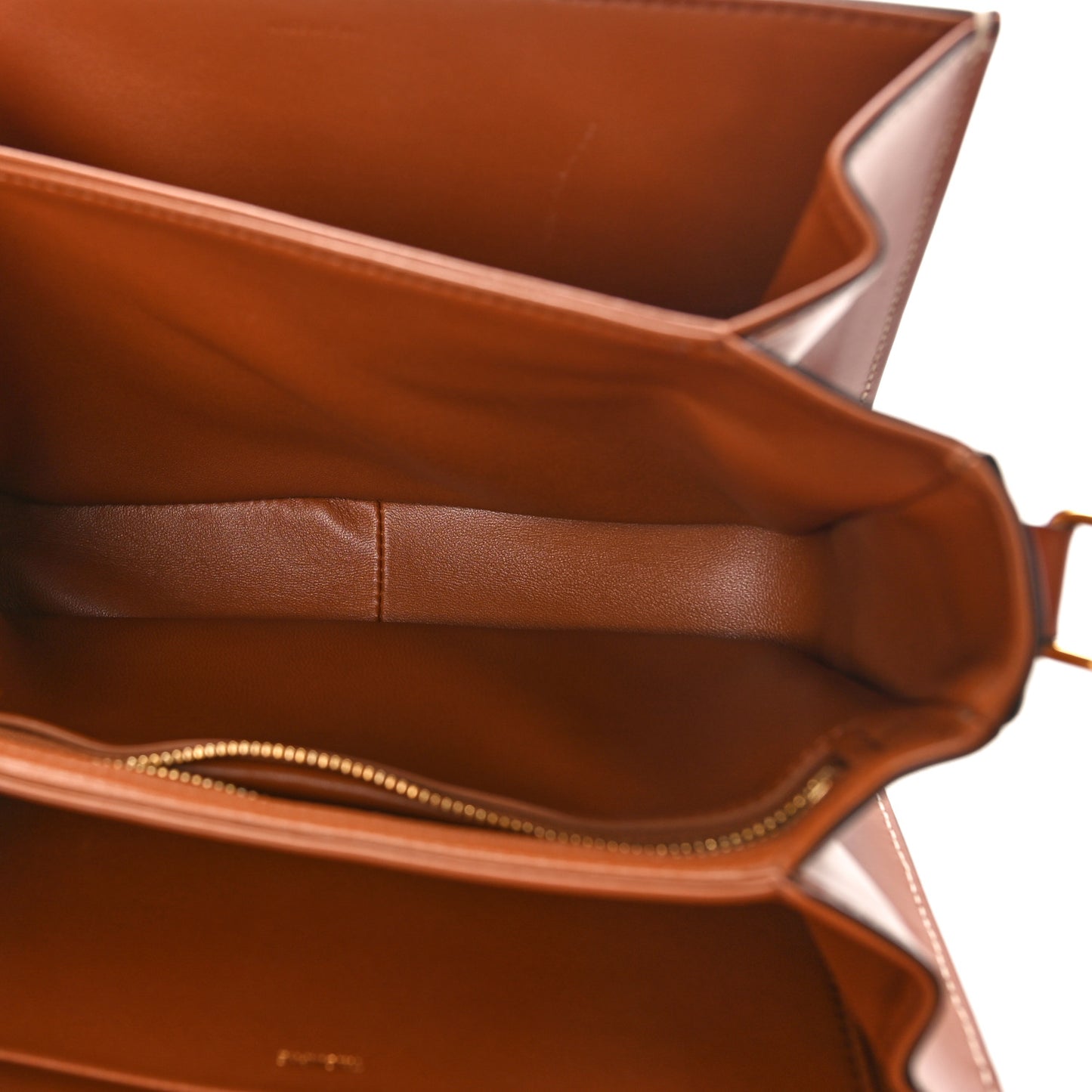 Triomphe Canvas Calfskin Medium Triomphe Bag Tan