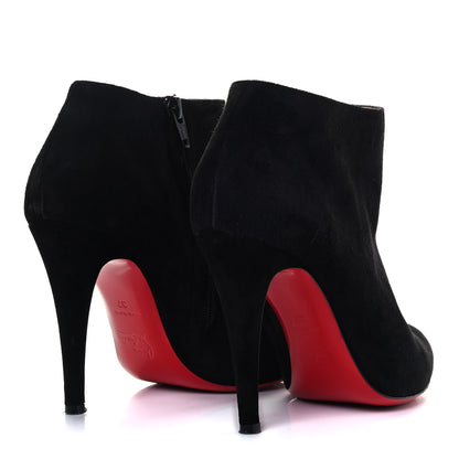 Christian Louboutin Veau Velours Belle 100 Ankle Boots 37 Black 3 of 7