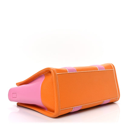Marc Jacobs Grained Calfskin Small The Tote Bag Pink Orange 4 of 8