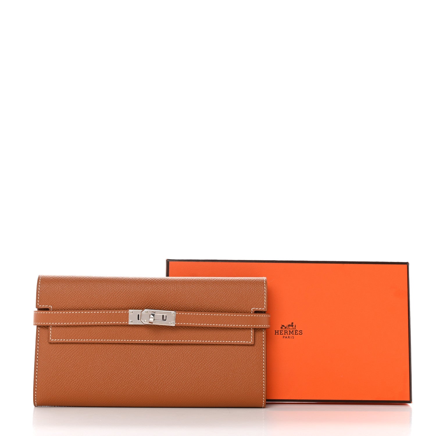 Hermes Epsom Kelly Longue Wallet Gold 10 of 10