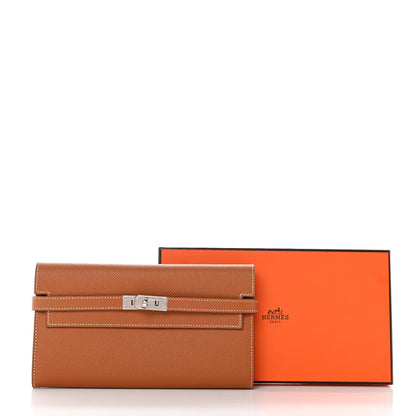 Hermes Epsom Kelly Longue Wallet Gold 10 of 10