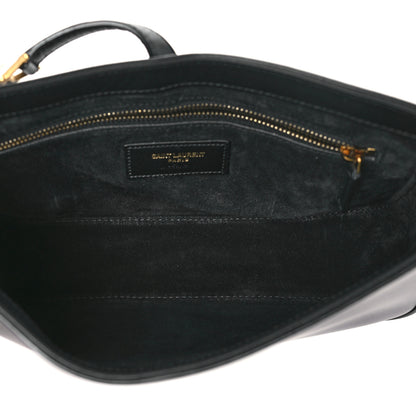 Saint Laurent Smooth Calfskin Le 5 A 7 Hobo Black 5 of 11