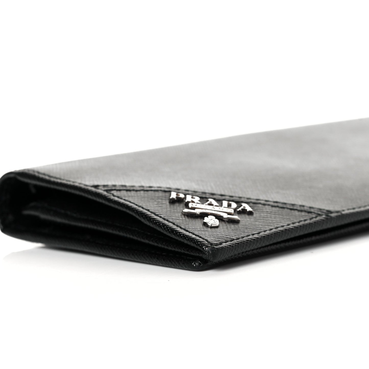 Saffiano Flap Wallet Black