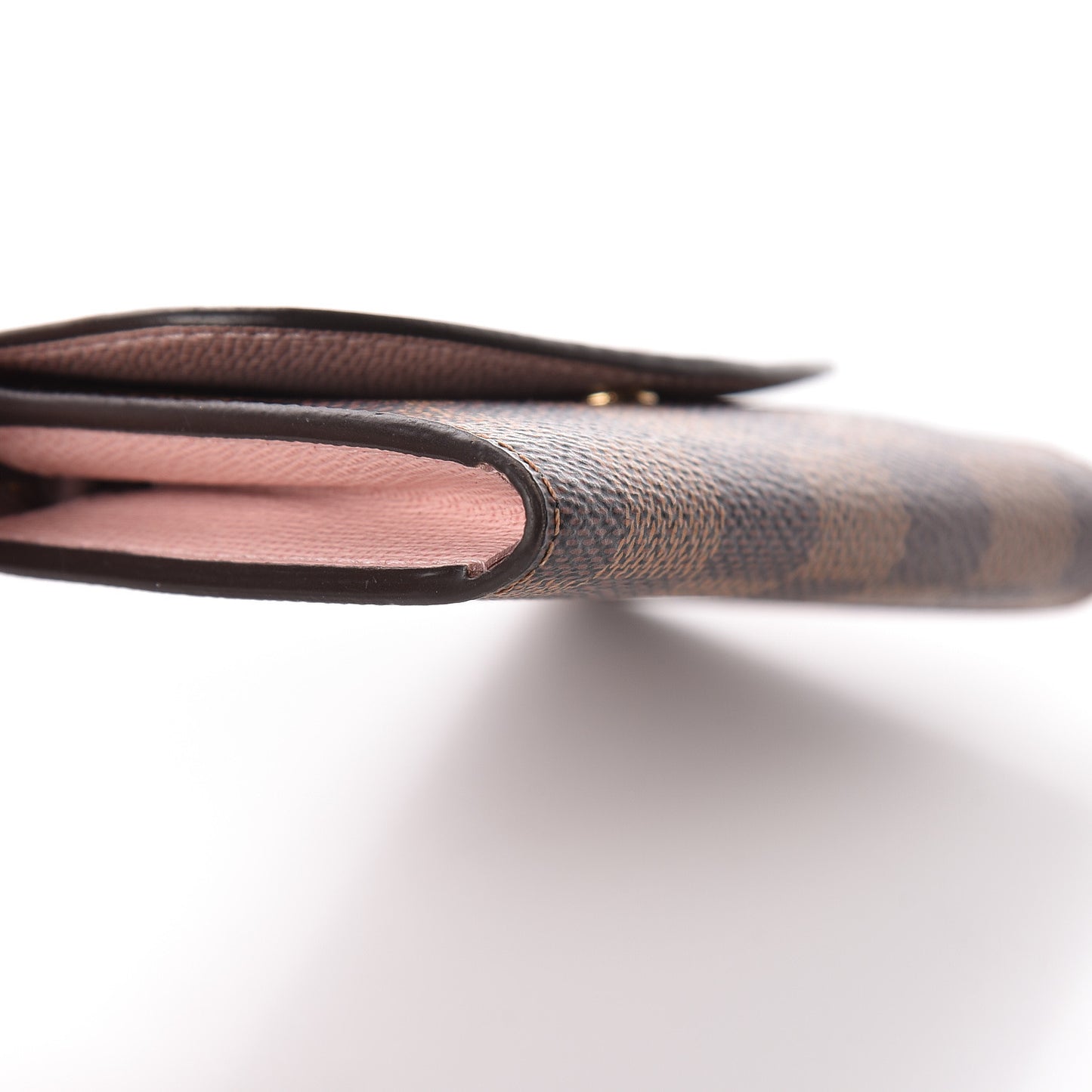 Damier Ebene Rosalie Coin Purse Rose Ballerine
