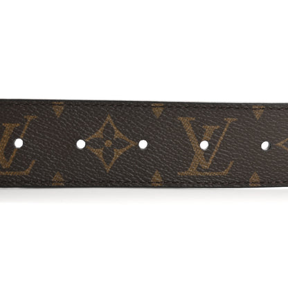 Louis Vuitton Monogram 25mm Dauphine Reversible Belt 80 32 Black 3 of 9
