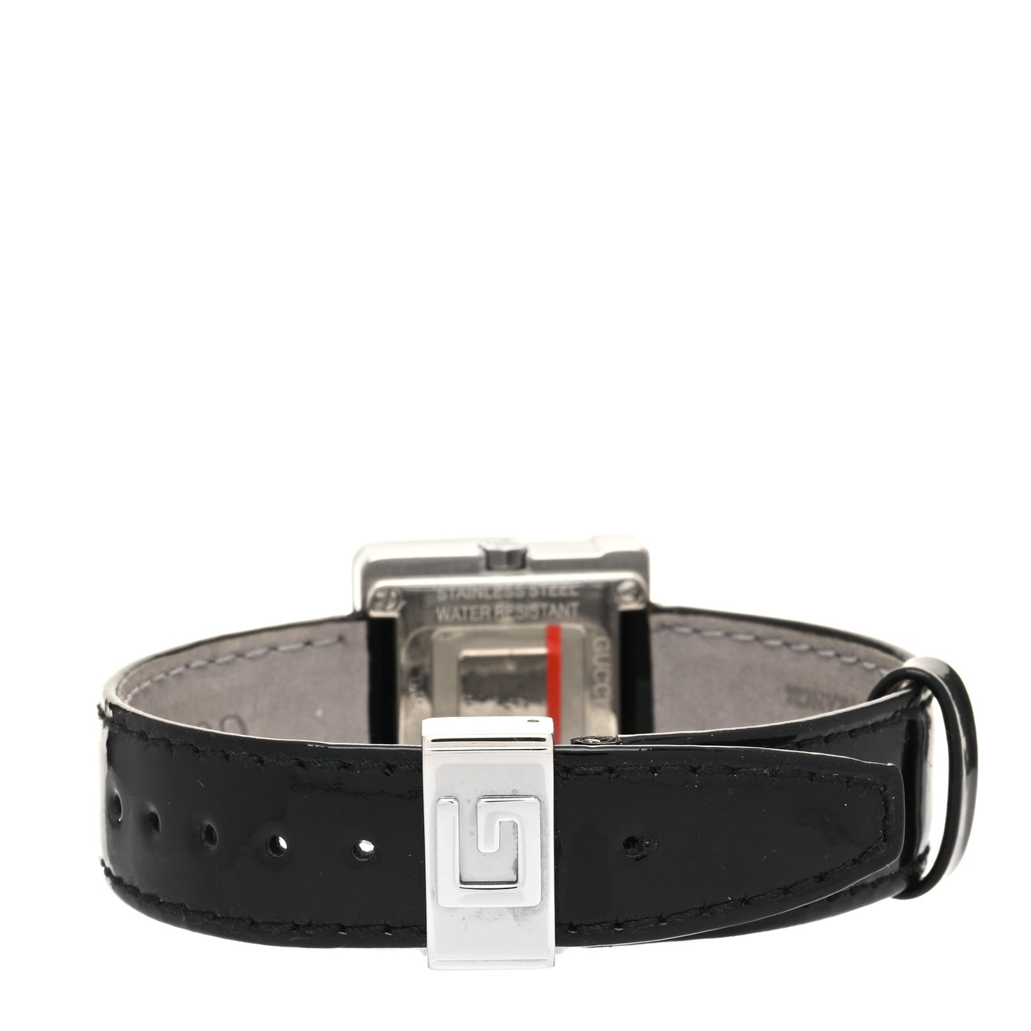 Stainless Steel Calfskin 23mm 3600L Quartz Watch Black
