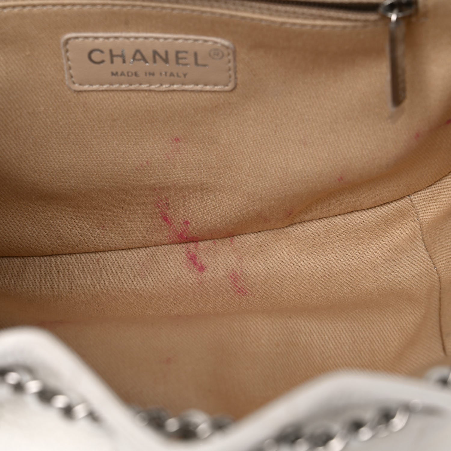 Chanel Calfskin Stitched Flap Bag White 11 of 15