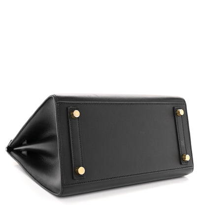 Hermes Madame Calfskin Birkin Sellier 25 Black 4 of 15