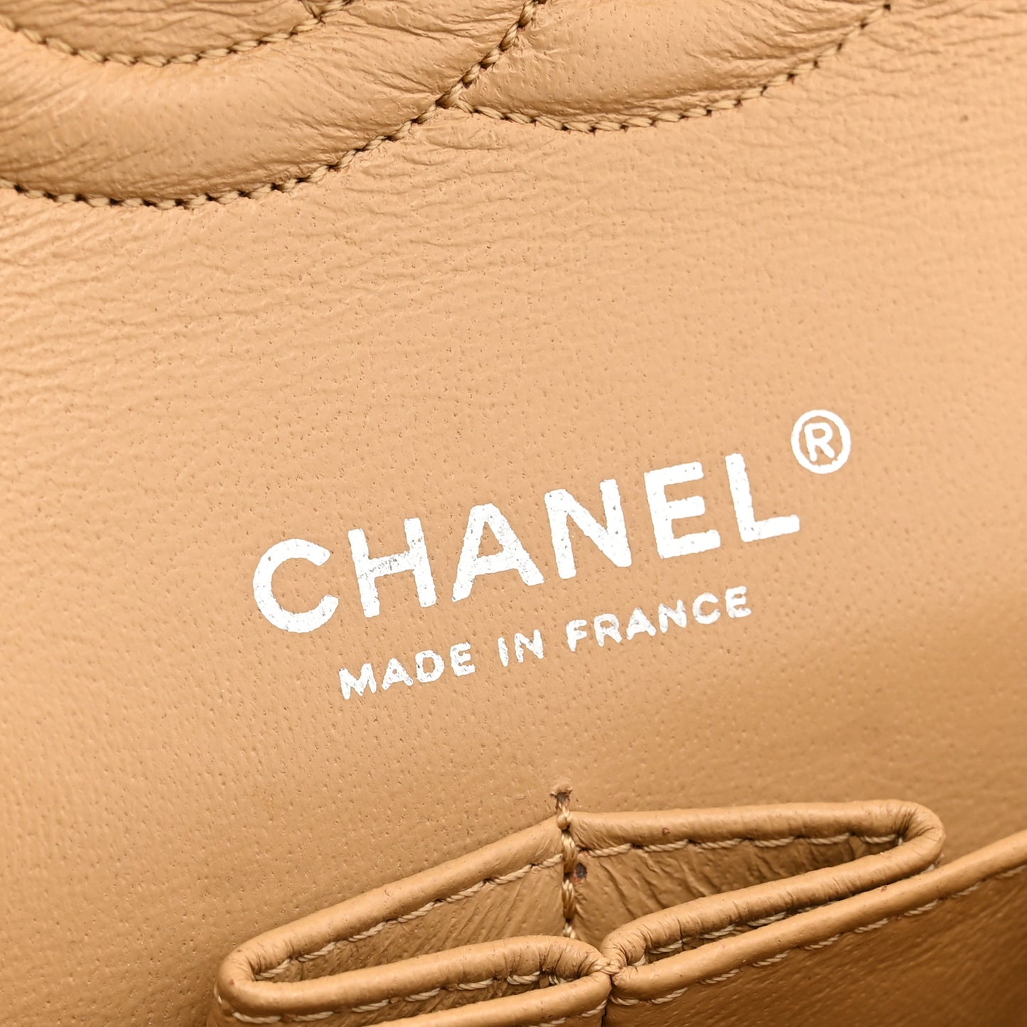 Glazed Lambskin Quilted Medium Double Flap Bijoux Chain Dark Orange