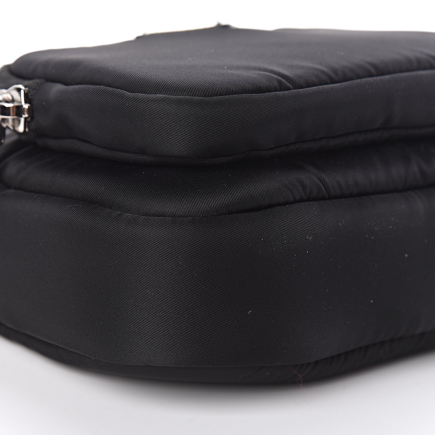 Prada Tessuto Nylon Pocket Wristlet Pouch Black Fuoco 9 of 12