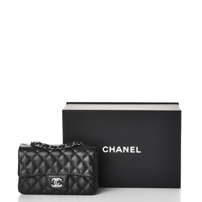 Chanel Iridescent Caviar Quilted Mini Rectangular Flap Black 8 of 8