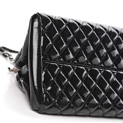Chanel Patent Quilted Medium Just Mademoiselle Black 9 of 12