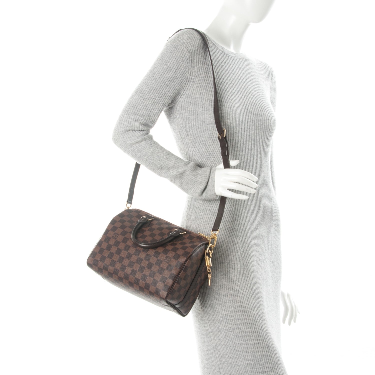 Louis Vuitton Damier Ebene Speedy Bandouliere 25 2 of 7