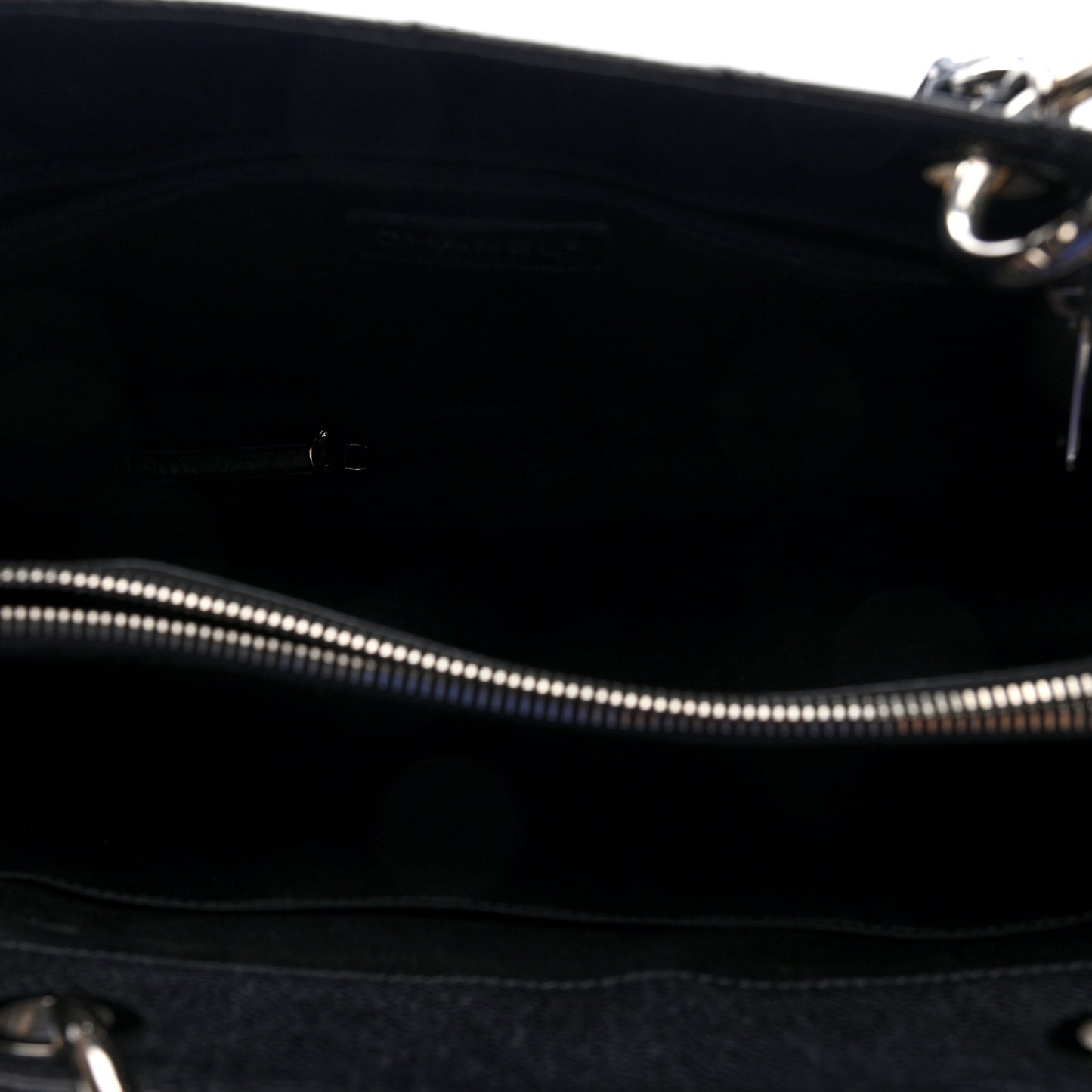 Caviar Quilted Grand Shopping Tote GST Black  Black