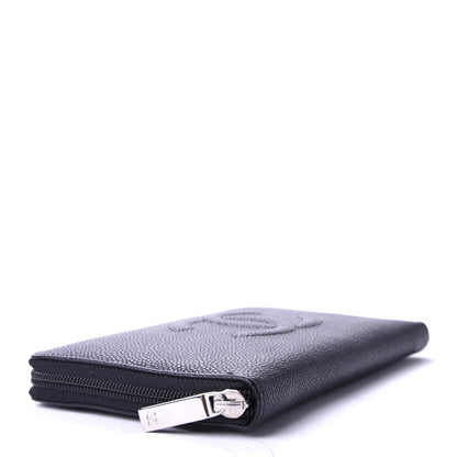 Chanel Caviar Large Timeless CC Zip Around Organizer Wallet Black 4 of 8