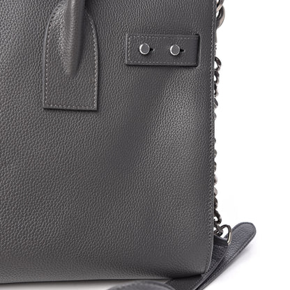 Saint Laurent Grained Calfskin Small Supple Sac De Jour Grey 14 of 15