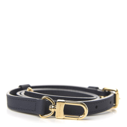Louis Vuitton Calfskin 16mm Adjustable Shoulder Strap Black 1 of 2