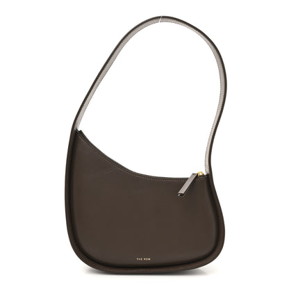 The Row Smooth Calfskin Half Moon Shoulder Bag Brown 1 of 9