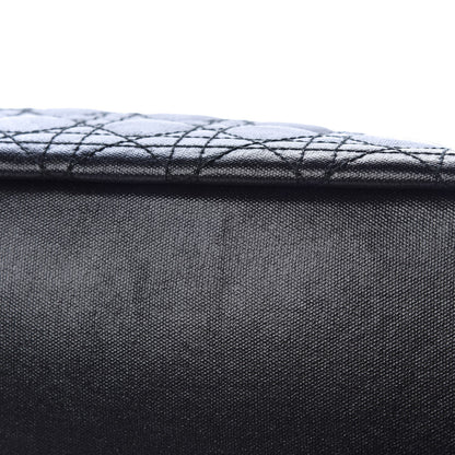 Christian Dior Coated Canvas Cannage Large Panarea Tote Black 10 of 10